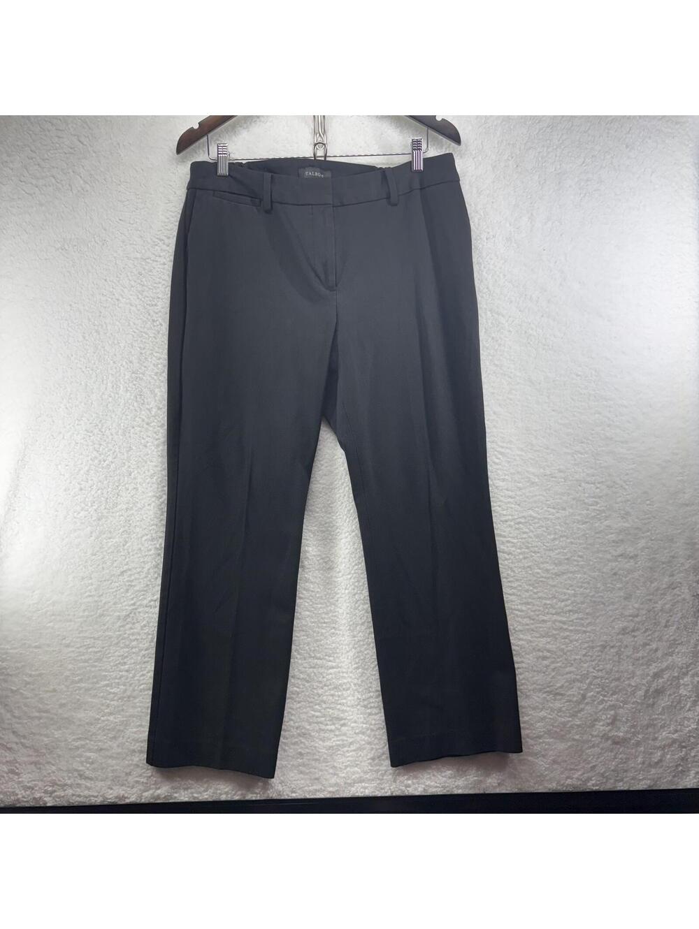Talbots Womens Pants Black Size 14W Barely Boot High Rise Polyester Blend Work